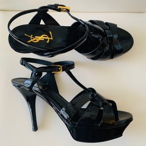 YSL Tribute platform high heeled sandal